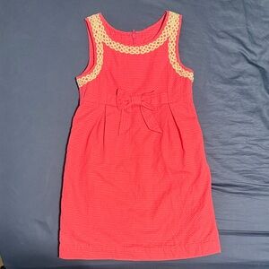 Lilly Pulitzer Coral Dress with Gold Accents